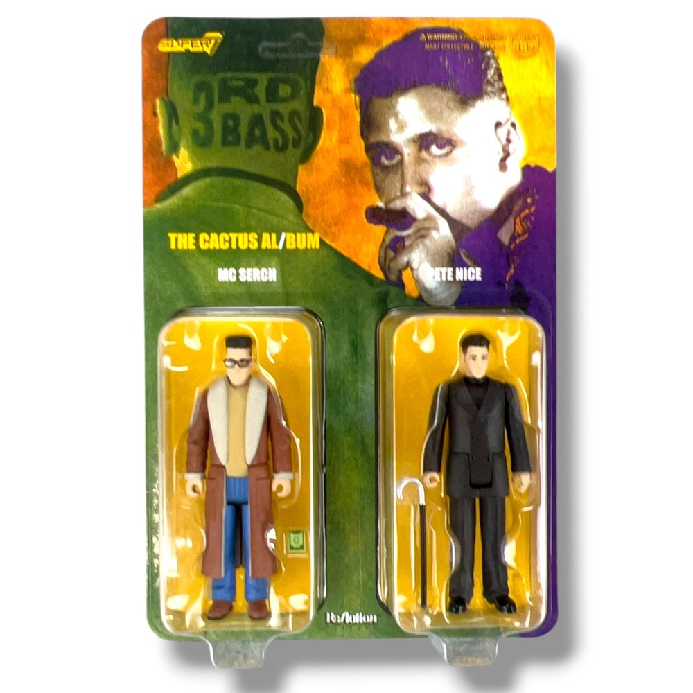 Super7 3rd Bass‎ The Cactus Al/Bum ReAction Figures MC Serch Pete Nice NIB